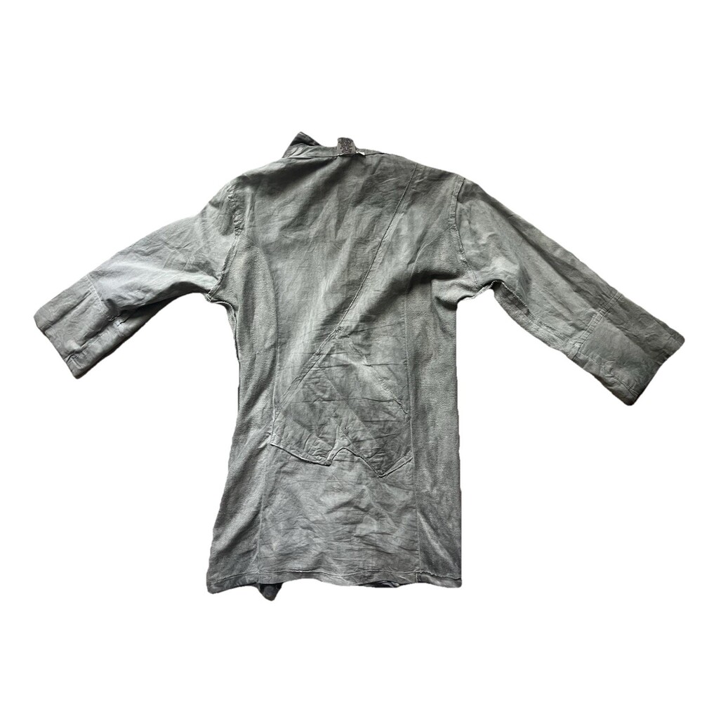 Parsley And Sage Gray Ruched Art To Wear Top Lagenlook Women’s M Buttons Fall - Picture 2 of 16
